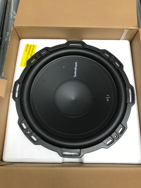 Photo 2 of Rockford Fosgate P1S4-12 Punch P1 SVC 4 Ohm 12-Inch 250 Watts RMS 500 Watts Peak Subwoofer 4-Ohm Standard Packaging