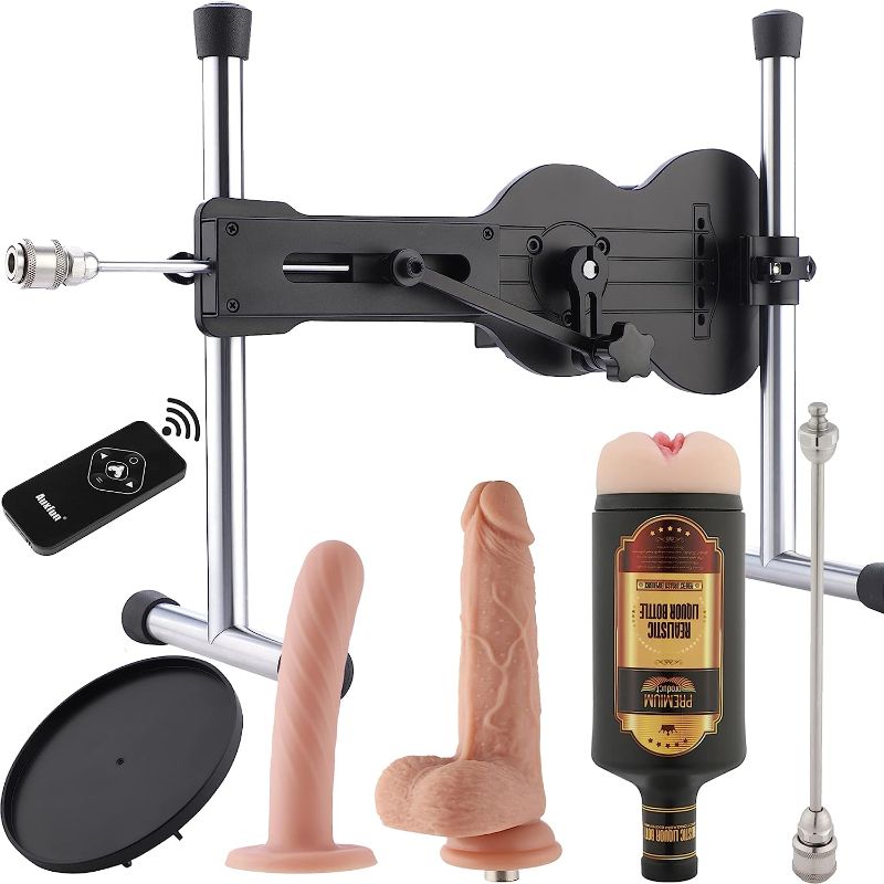 Photo 1 of Sinloli Premium Ukulele Sex Machine Upgraded Version with EZfunLok Connector, Wireless Remote Control and Silicone Dildo Machine for Male and Couples
