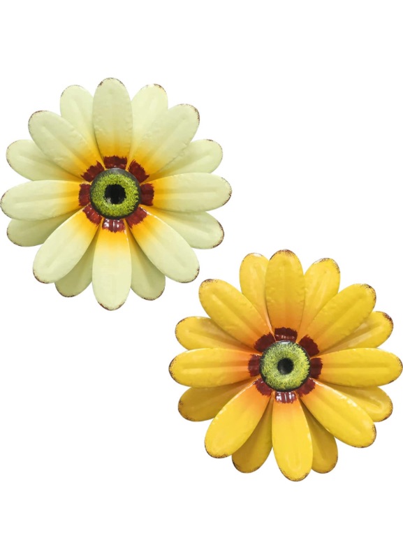 Photo 1 of 10'' Sunflower Wall Decor, Metal Flower Wall Art Decorations, 