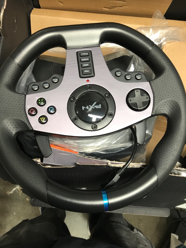 Photo 2 of PXN V9 Gaming Racing Wheel with Pedals and Shifter, Steering Wheel for PC, Xbox One, Xbox Series X/S, PS4, PS3 and Nintendo Switch
