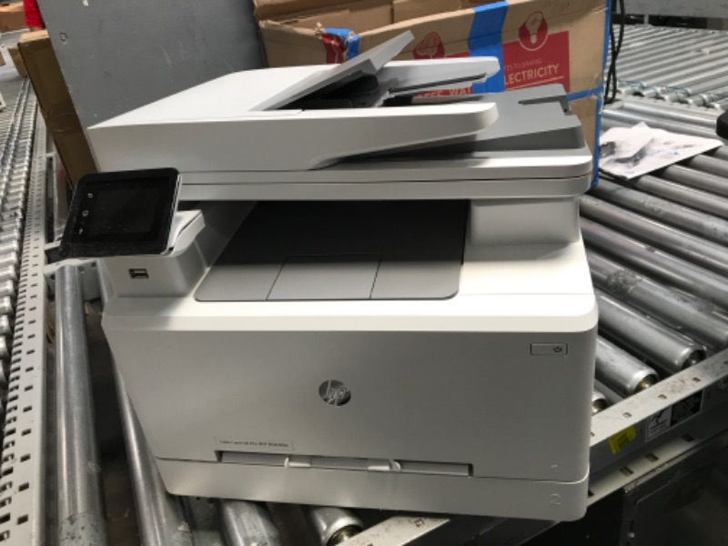 Photo 7 of **DAMAGE**HP Color LaserJet Pro Multifunction M479fdw Wireless Laser Printer with One-Year, Next-Business Day, Onsite Warranty (W1A80A), White
