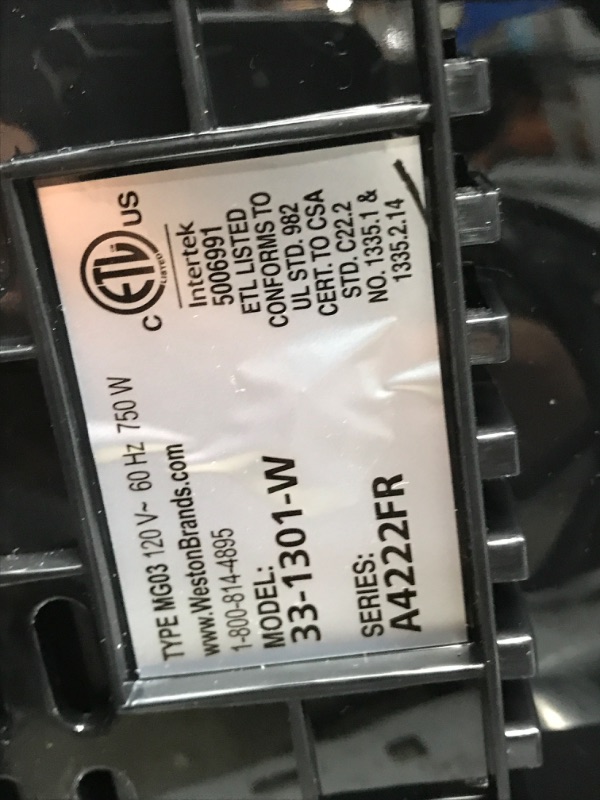 Photo 1 of **USED**MINOR DAMAGE TO GRINDER ATTACHMENT**UNABLE TO FULLY TEST FUNCTIONS** 
Weston Electric Meat Grinder & Sausage Stuffer