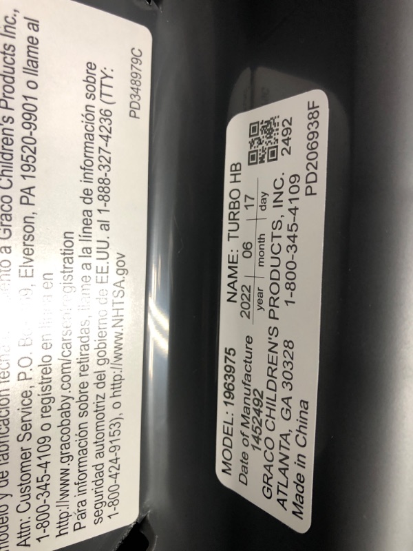 Photo 1 of Graco TurboBooster Highback Booster Seat, Glacier