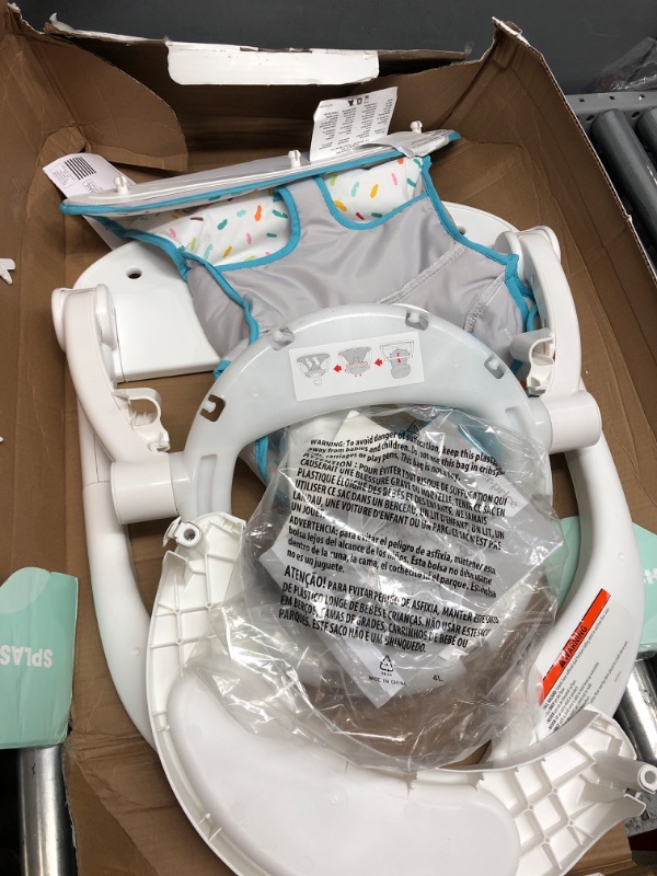 Photo 2 of 4-in-1 Grow-with-Me Bath Tub by Frida Baby Transforms Infant Bathtub to Toddler Bath Seat with Backrest for Assisted Sitting in Tub