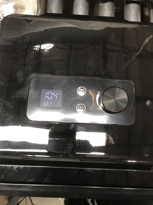 Photo 1 of Elite Gourmet EFD308 Food Dehydrator, Stainless Steel Trays Food Dehydrator, Adjustable Temperature Controls, Jerky Herbs Fruit Veggies Snacks 4 Stainless Steel Trays Black