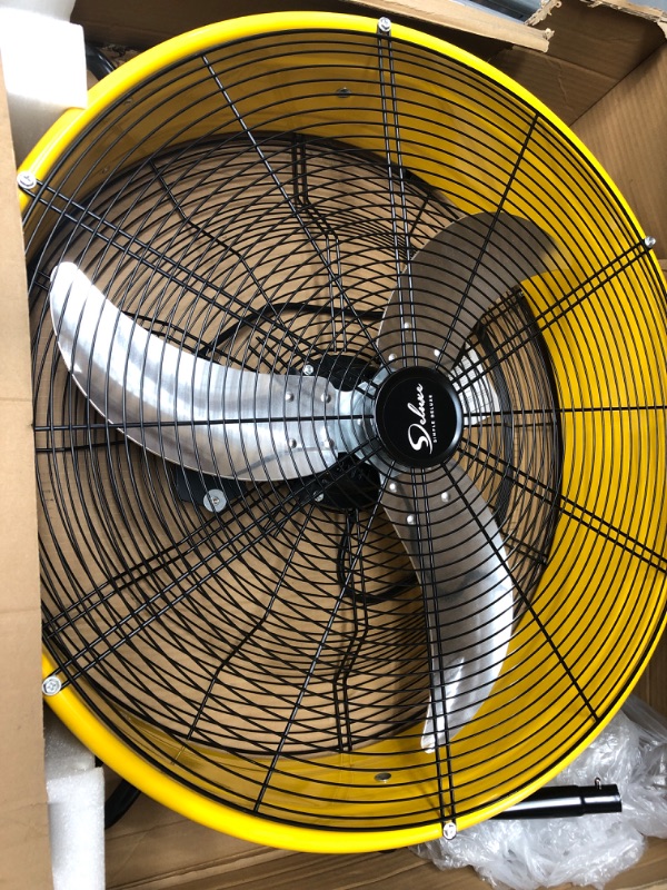 Photo 2 of 
Simple Deluxe 24 Inch Heavy Duty Metal Industrial Drum Fan, 3 Speed Floor Fan for Warehouse, Workshop, Factory and Basement - High Velocity
Size:24 Inch
Style:1 Pack