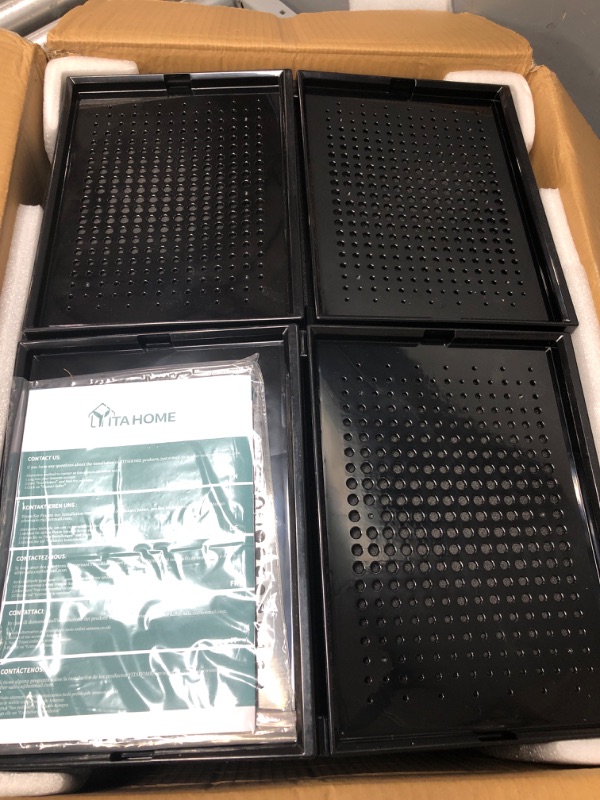 Photo 2 of 
YITAHOME Shoe Box, Set of 18 Size Shoe Storage Lightweight Plastic Organizers Stackable Shoe Storage Box Rack Drawers - Black
Style:18pcs
Color:Black