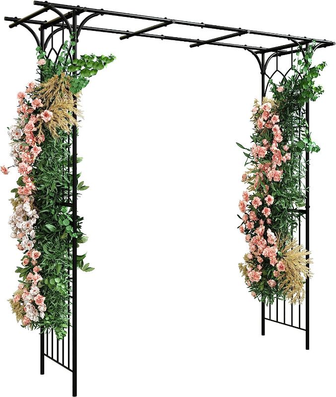 Photo 1 of 
YITAHOME Garden Arch Trellis Metal Garden Arbor for Various Climbing Plant, Wedding Arches for Ceremony Decoration Outdoor Lawn Backyard