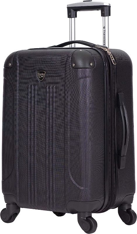 Photo 1 of *** used in good condition *** Travelers Club Chicago Hardside Expandable Spinner Luggage, Black, 

