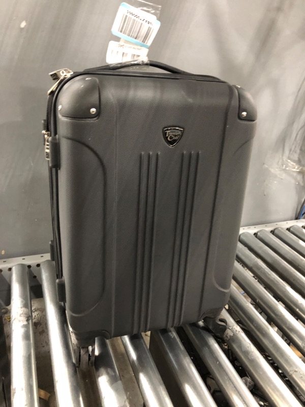Photo 4 of *** used in good condition *** Travelers Club Chicago Hardside Expandable Spinner Luggage, Black, 
