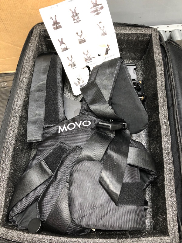 Photo 2 of Movo MC30 Vest and Dual Articulating Arm for Handheld Video Stabilizer Systems with 12mm or 18mm Handle Ports