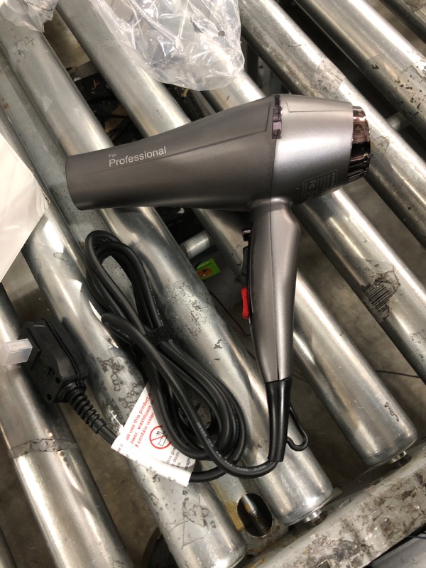 Photo 4 of Faszin Ionic Hairdryer, 2400W Super Fast Professional Hair Dryer, Real Blow-Dry No Baking Dry, 57? Constant Heat, Triple-L Plus Technology Heat Resistant, with 4 Styling Diffusers [Storm Series S100]
