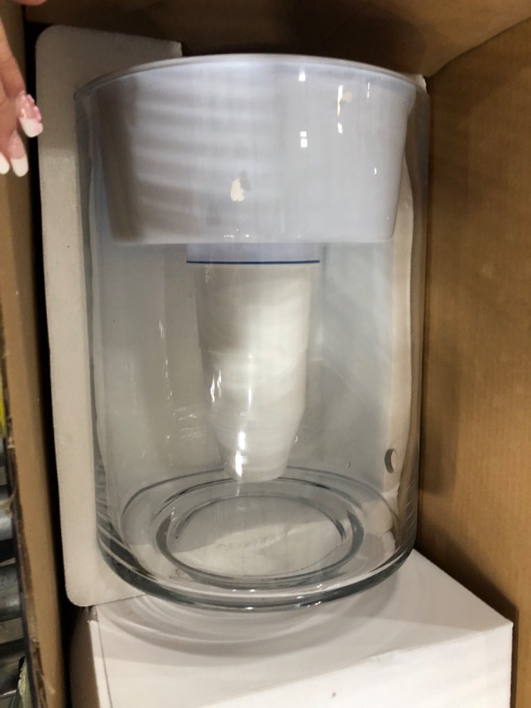Photo 1 of **SEE NOTES**
 ZeroWater 40 Cup Glass Water Pitcher with Ready-Pour + Free Water Quality Meter