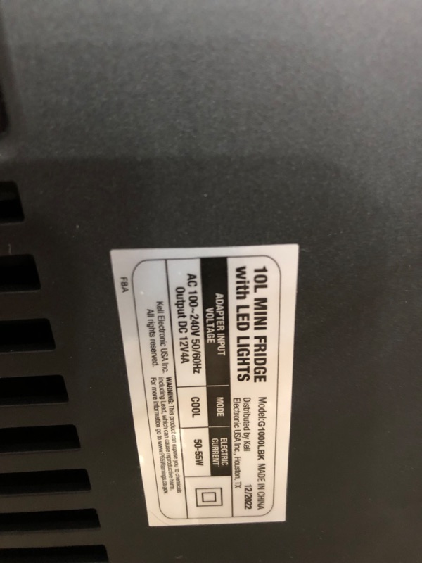 Photo 7 of **SEE NOTES**
Lights, 10 Cans Cooler Beverage Refrigerator, Upgrade Color-changing RGB Lights Controlled by Remote