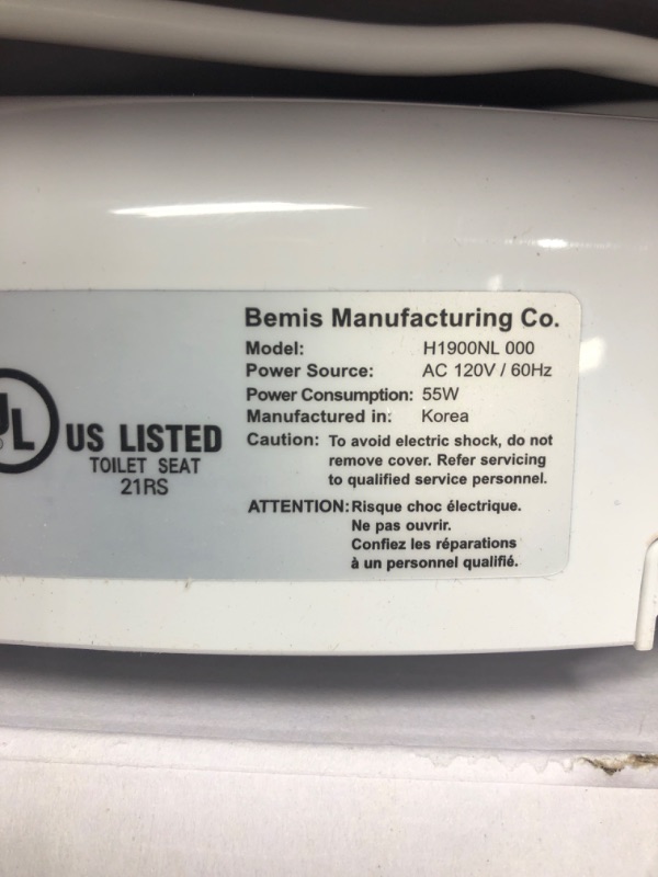 Photo 2 of *** POWERS ON *** BEMIS Radiance Heated Night Light Toilet Seat will Slow Close and Never Loosen & LUXE Bidet Neo 320 - Self Cleaning Dual Nozzle - Hot and Cold Water Non-Electric Mechanical Bidet Toilet Attachment Elongated - White Toilet Seat + Dual Noz