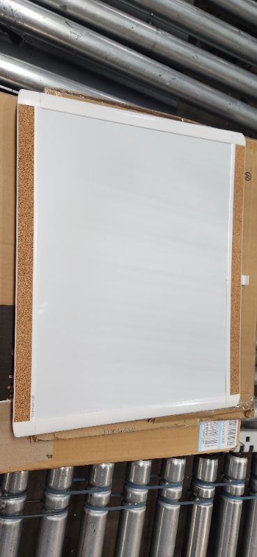 Photo 2 of U Brands PinIt Combination Dry Erase Board with White Frame, Office Supplies, Includes Marker and Magnet, 16” x 20”