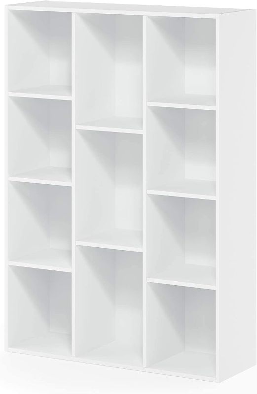 Photo 1 of **DAMAGE**Furinno Luder Bookcase / Book / Storage , 11-Cube, White
