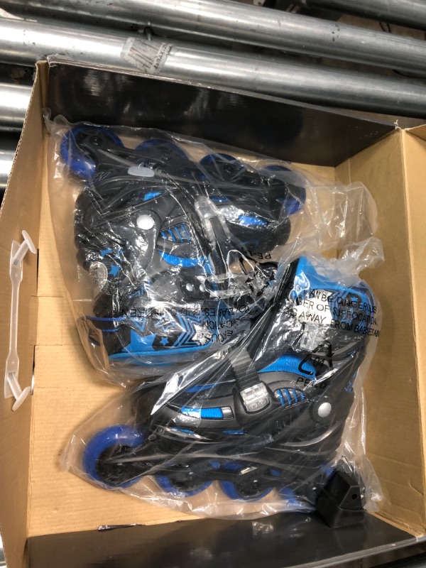 Photo 3 of Inline Skates for Girls and Boys, Roller Blades with Gel Wheels and Adjustable Sizing for Adults and Kids, Roller Blades for Men, Women, Girls, Boys, Lightweight Roller Blade Skates, High Bounce SIZE 2-5