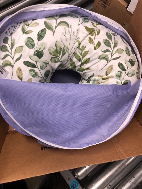 Photo 2 of Boppy Nursing Pillow and Positioner—Original | Green Foliage | Breastfeeding, Bottle Feeding, Baby Support | with Removable Cotton Blend Cover