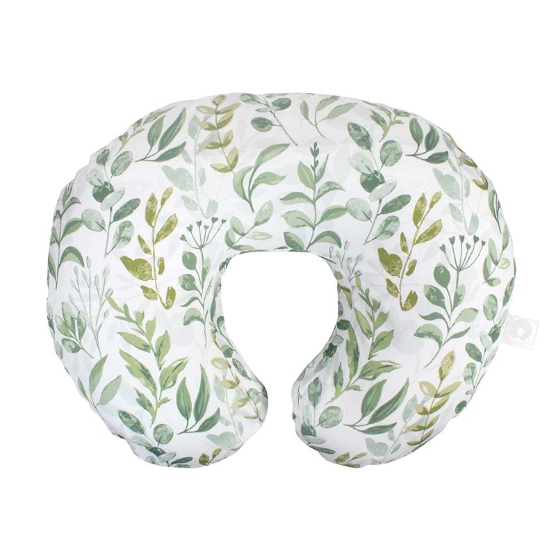 Photo 1 of Boppy Nursing Pillow and Positioner—Original | Green Foliage | Breastfeeding, Bottle Feeding, Baby Support | with Removable Cotton Blend Cover