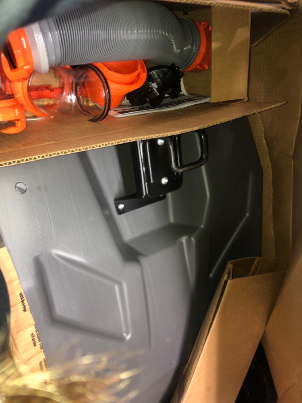 Photo 6 of Camco Rhino 28-Gallon Portable Camper/RV Tote Tank | Features Heavy-Duty No-Flat Wheels & Built-In Gate Valve | Includes Removable Steel Tow Adapter (39004)
