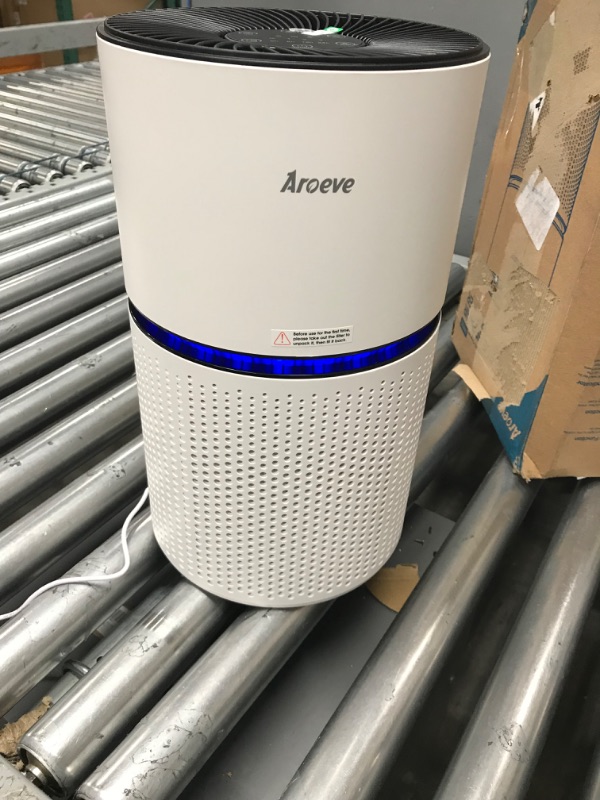 Photo 2 of AROEVE Air Purifiers for Home Large Room Up to 1095 Sq Ft Air Cleaner Coverage CADR 220m³/h H13 True HEPA Remove 99.9% of Dust, Pet Dander, Pollen for Office, Bedroom, MK03- White
