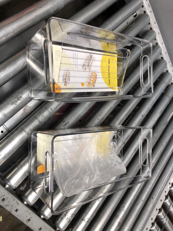Photo 1 of Oaoaii Refrigerator Organizer Bins Can Dispenser Storage Organizer Bins 2-layer Automatic Rolling Beverage Soda Can Storage box for Fridge Beverage Organizer for Beer Soda Organizer BPA Free
