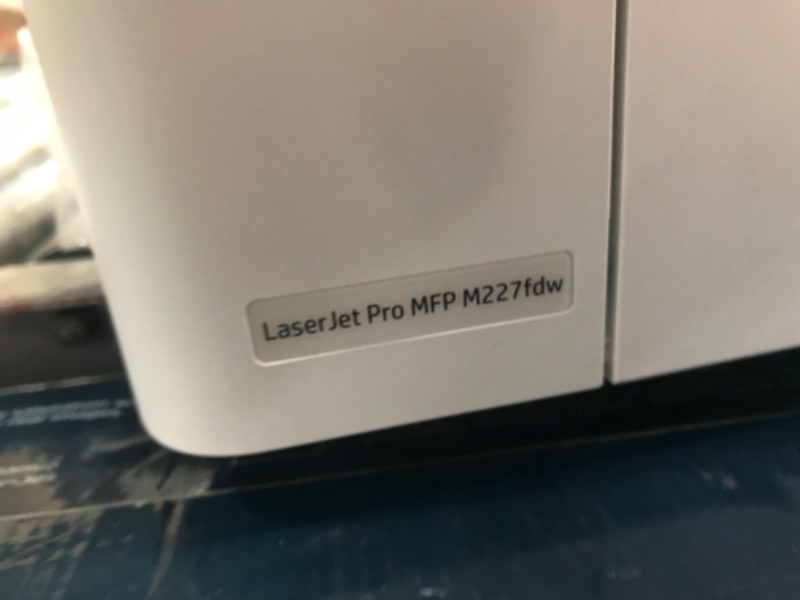 Photo 9 of HP LaserJet Pro MFP M227fdw Wireless Monochrome All-in-One Printer with built-in Ethernet & 2-sided printing, works with Alexa (G3Q75A) White
