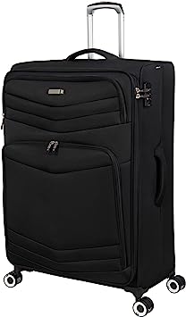 Photo 1 of ***UPPER POCKET ZIPPER BROKEN***it luggage Intrepid 32" Softside Checked 8 Wheel Expandable Spinner with TSA Lock, Black
