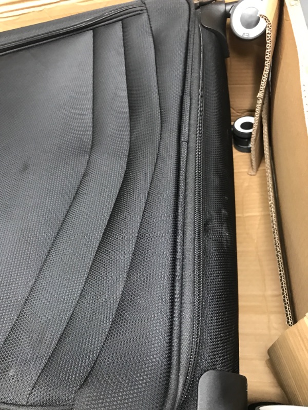 Photo 3 of ***UPPER POCKET ZIPPER BROKEN***it luggage Intrepid 32" Softside Checked 8 Wheel Expandable Spinner with TSA Lock, Black
