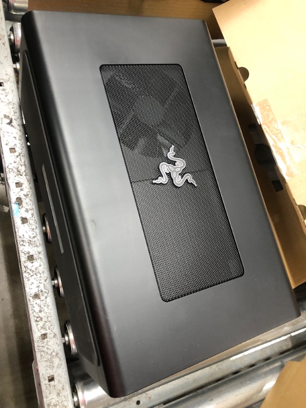 Photo 2 of ***PARTS ONLY, READ NOTES***Razer Core X Chroma Aluminum External GPU Enclosure (eGPU): Compatible with Windows & MacOS Thunderbolt 3 Laptops, NVIDIA /AMD PCIe Support, 700W PSU, 4x USB 3.1, 1x Gbit Ethernet, Chroma RGB, Black Classic Black Core X Chroma 