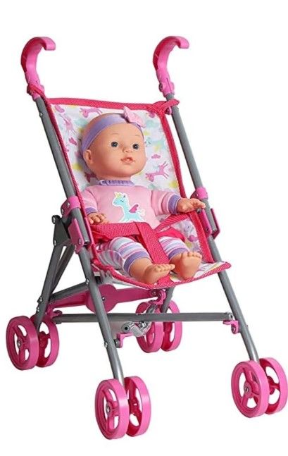 Photo 1 of 12" Baby Doll Care Gift Set with Stroller