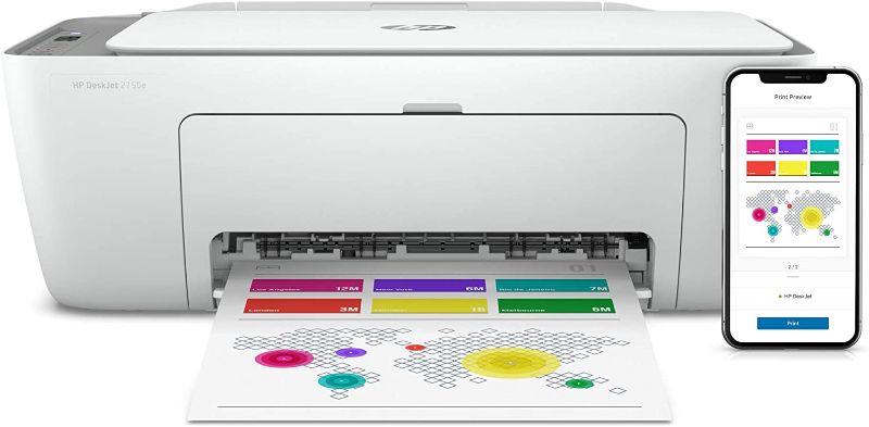 Photo 1 of HP DeskJet 2755e Wireless Color All-in-One Printer
