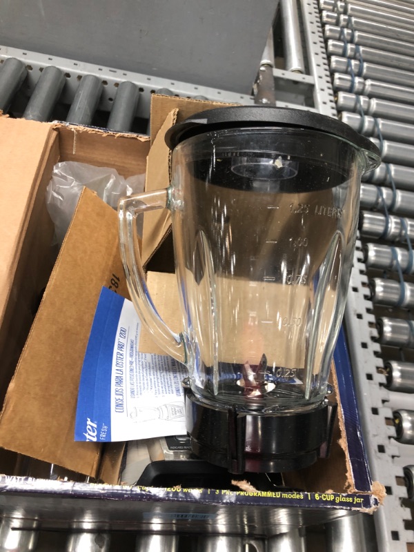 Photo 3 of **PARTS ONLY**
Oster Blender | Pro 1200 with Glass Jar, 24-Ounce Smoothie Cup, Brushed Nickel