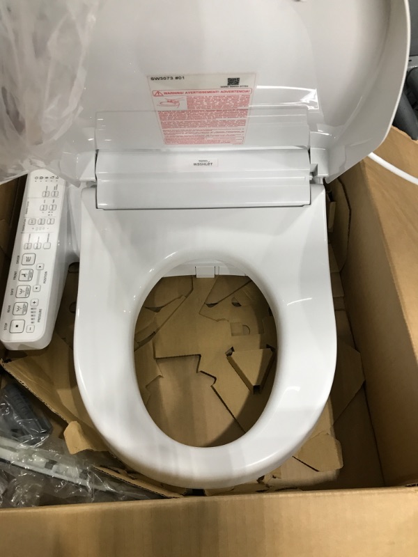 Photo 6 of *SEE NOTES* TOTO SW3073#01 WASHLET C2 Round Electronic Bidet Toilet Seat, Cotton White C2 Round Cotton White