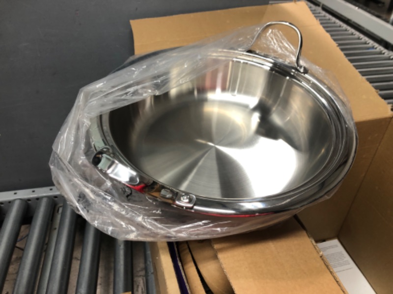 Photo 1 of Cooks Standard Multi-Ply Clad Stainless Steel Tagine with 2 Handle and Extra Glass Lid, 4.5-Quart 2 Handles