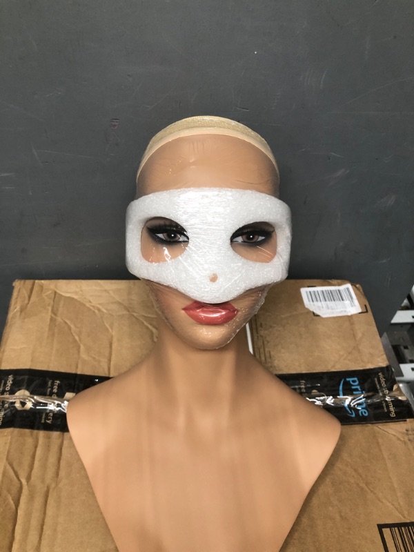 Photo 3 of L7 Mannequin Mannequin Head with Shoulders for Display Manikin Head with Shoulder for Wig/Jewelry/Makeup/Hat/Sunglass Display (DE 487)
