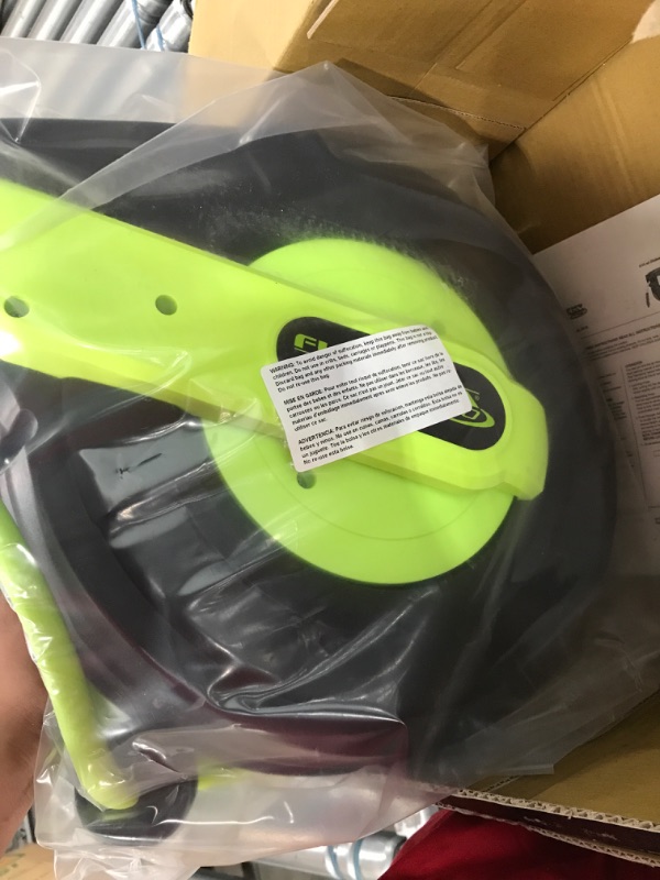Photo 1 of Flexzilla Retractable Enclosed Plastic Air Hose Reel, 3/8 in. x 50 ft., Heavy Duty, Lightweight, Hybrid, ZillaGreen - L8250FZ