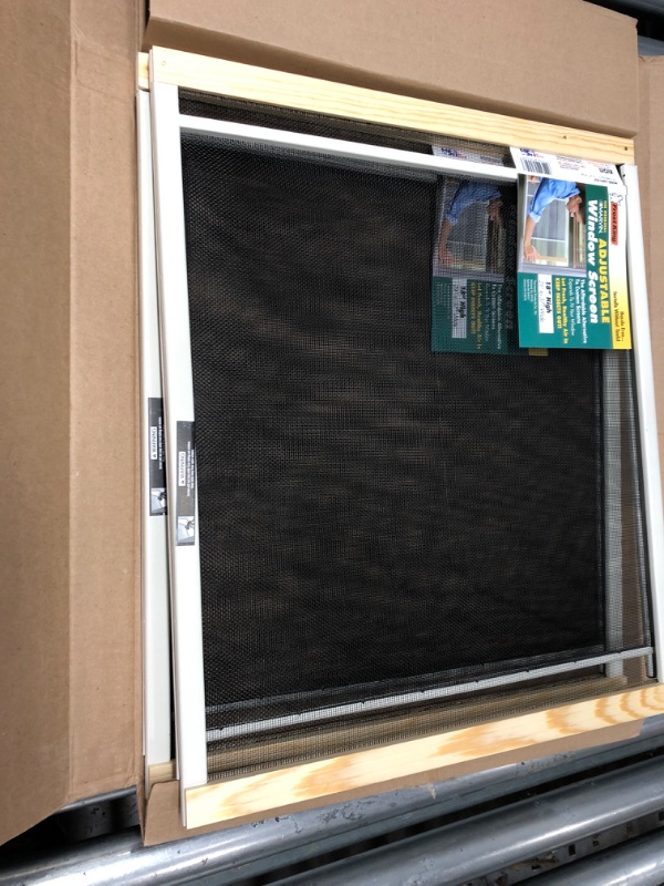 Photo 2 of *2 PACK* Frost King AWS1837 Adjustable Window Screen, 18in High x Fits 21-37in Wide, Clear