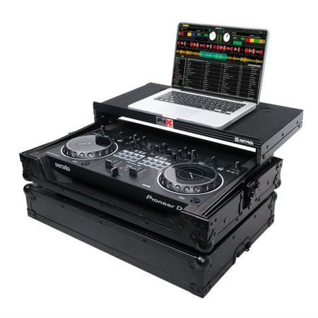 Photo 1 of Flight Case for Pioneer DDJ-REV1 Digital Controller W-Sliding Laptop Shelf |Black on Black