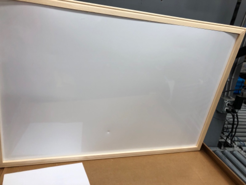 Photo 2 of Flipside Wood Framed Magnetic Dry Erase Board, 24" x 36"