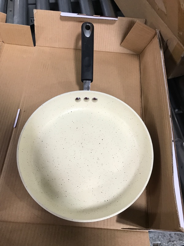 Photo 2 of 10" Stone Frying Pan by Ozeri, with 100% APEO & PFOA-Free Stone-Derived Non-Stick Coating from Germany 10-Inch Coconut Brown