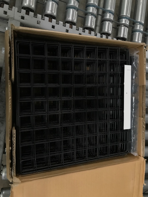 Photo 2 of Amazon Basics 6-Cube Wire Grid Storage Shelves, 14" x 14" Stackable Cubes, Black 6 Cube Black