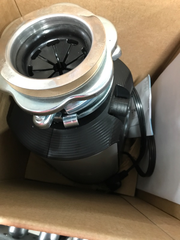 Photo 3 of ***POWERS ON*** Moen GX50C Prep Series 1/2 HP Continuous Feed Garbage Disposal with Sound Reduction, Power Cord Included, Black