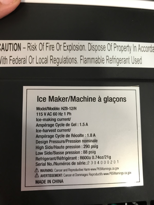 Photo 3 of ***POWERS ON*** Simple Deluxe Ice Maker Machine for Countertop, 26lbs Ice/24Hrs, 9 Ice Cubes Ready in 6 Mins, Portable Self-Clean Ice Machine with Scoop and Basket, 13.7lbs, for Home Kitchen Office Bar Party, Black