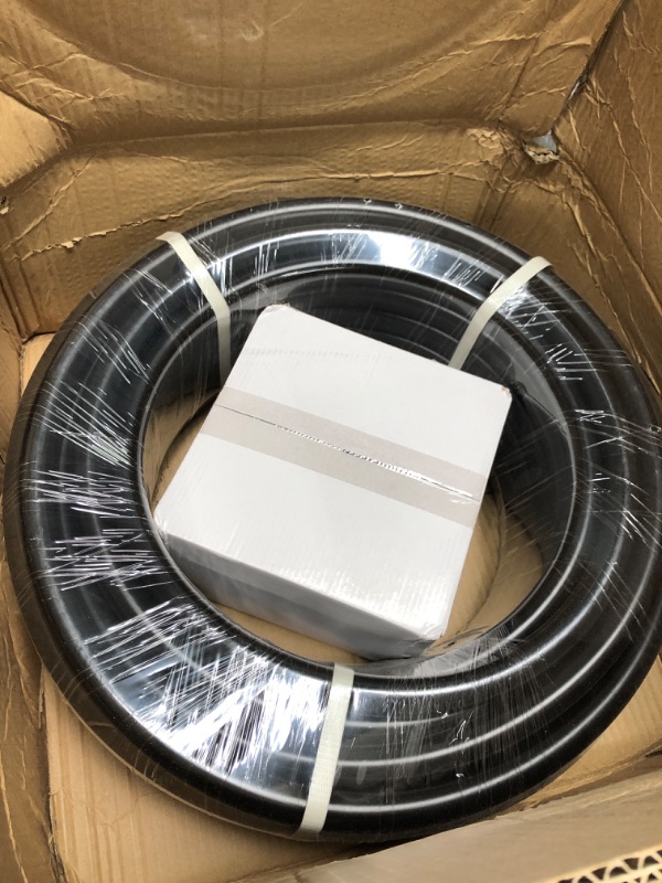Photo 1 of Hromee Compressed Air Piping System with 3/4 inch x 100 feet HDPE Tubing and Aluminum Outlet Blocks for Garage Connect Air Compressor Hose Accessories 37 Pieces