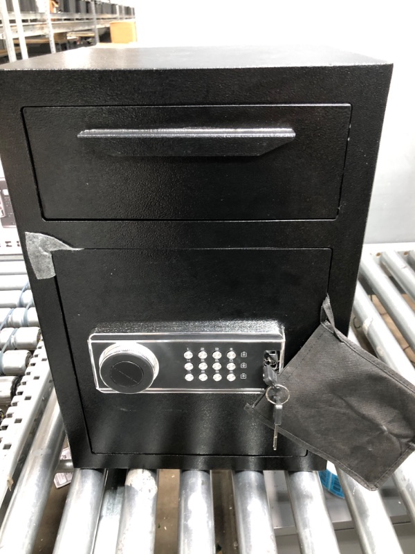 Photo 3 of 2.5 Cub Security Business Safe and Lock Box with Digital Keypad,Drop Slot Safes with Front Load Drop Box for Money and Mail,Business