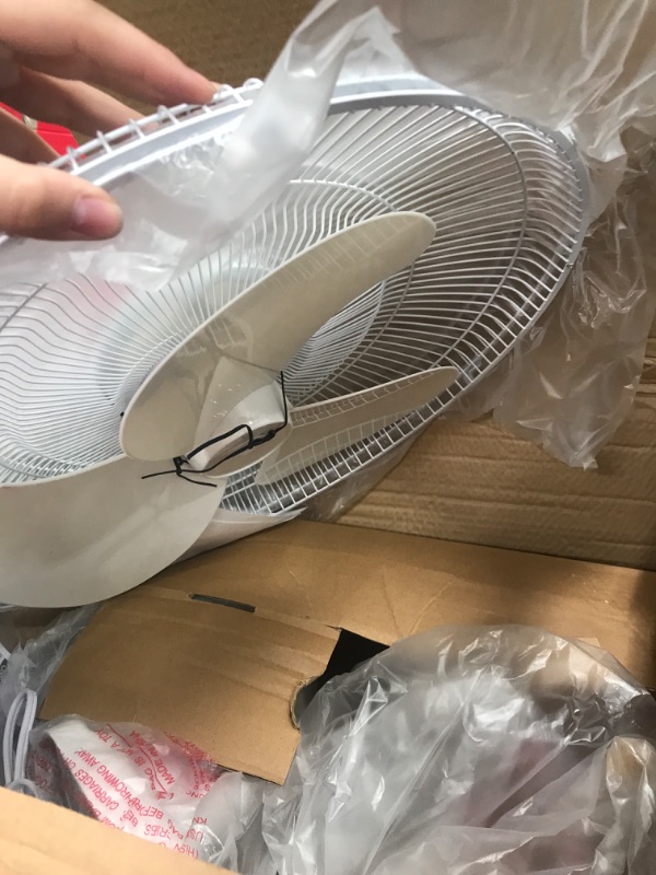Photo 1 of Tornado16 Inch Oscillating Wall Mount Fan Remote Control Included 3 Speed 2650 CFM 6 FT Cord UL Safety Listed
