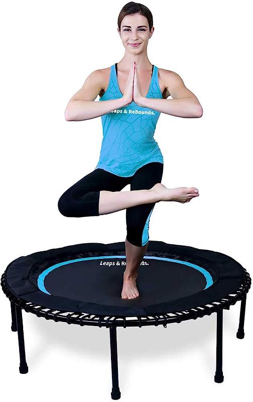 Photo 1 of Leaps and ReBounds for Adults and Kids - Rebounder with Online Workout Videos - for Outdoor Games, Fitness, and Recreational Activities - Safe, Quiet, Durable Cardio Exercise Equipment