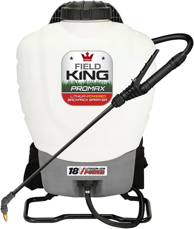 Photo 1 of **SEE NOTES**  Field King 190515 Professionals Battery Powered Backpack Sprayer, 4 gal , White
